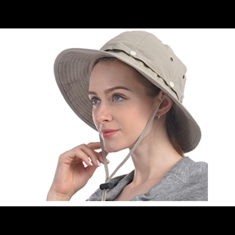 USHAKE Head Net Hat, Safari Hat Sun Hat Bucket Hat with Hidden Net Mesh